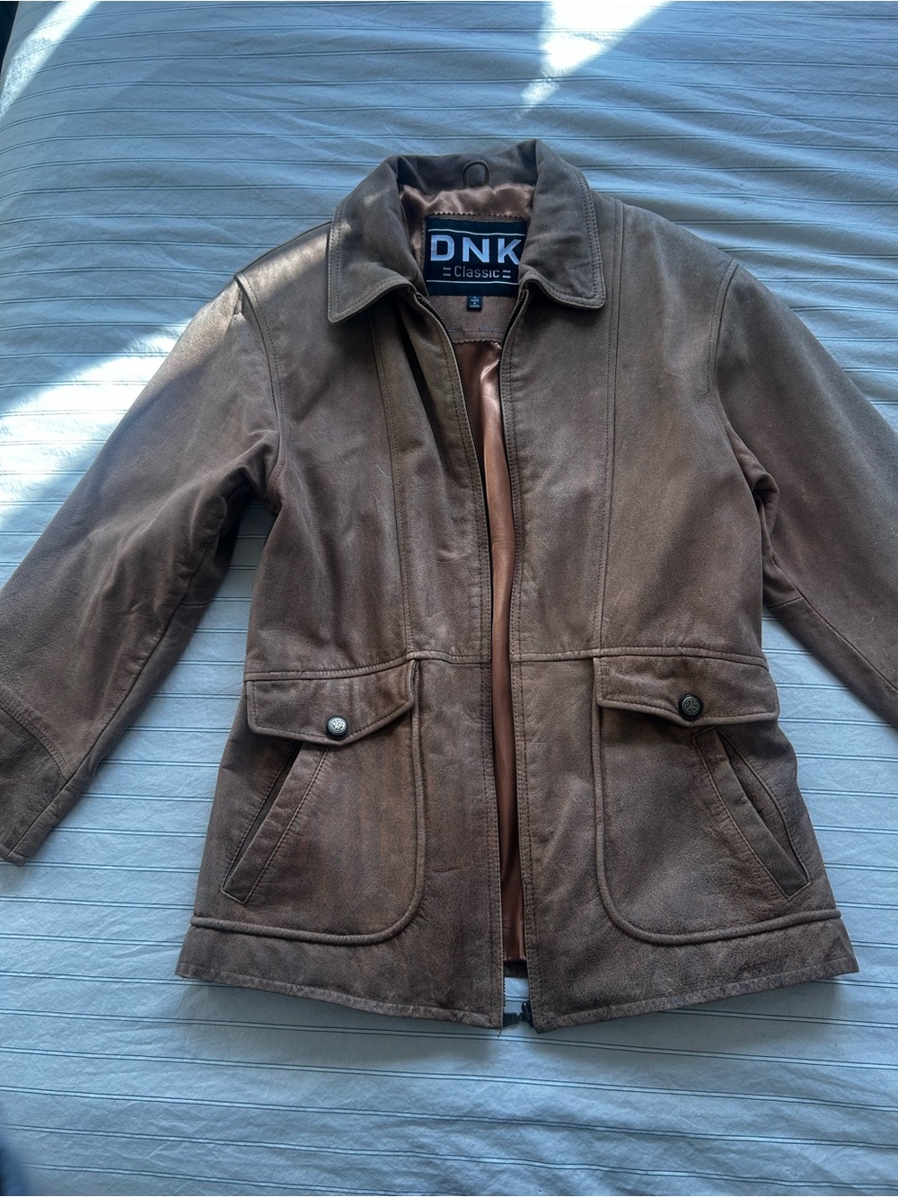 Vintage Leather Brown Jacket